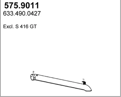 Tubo de escape ASSO 575.9011