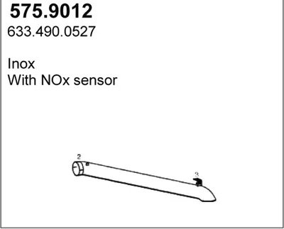 Tubo de escape ASSO 575.9012