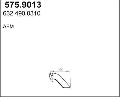 Tubo de escape ASSO 575.9013