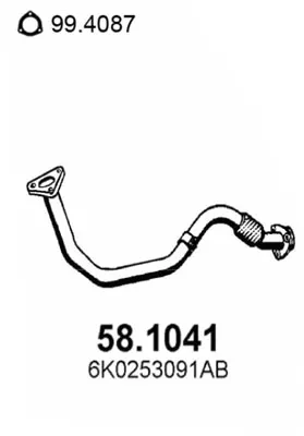 Tubo de escape Seat CORDOBA · Seat IBIZA II · Seat INCA