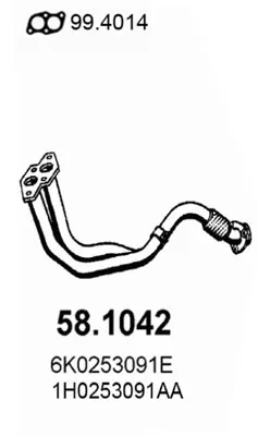 Tubo de escape Seat CORDOBA · Seat IBIZA II · Seat CORDOBA Vario
