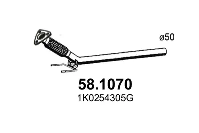Tubo de escape Vw GOLF V · Vw CADDY III Box Body/MPV · Vw CADDY III MPV