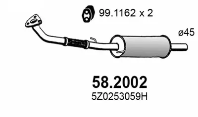 Presilenciador Vw FOX Hatchback