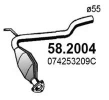 Presilenciador Vw TRANSPORTER T4 Bus · Vw TRANSPORTER T4 Van · Vw TRANSPORTER T4 Platform/Chassis (70E, 70L, 70M, 7DE, 7DL, 7D