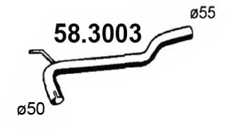 Tubo de escape Vw TRANSPORTER T4 Bus · Vw TRANSPORTER T4 Van · Vw TRANSPORTER T4 Platform/Chassis (70E, 70L, 70M, 7DE, 7DL, 7D
