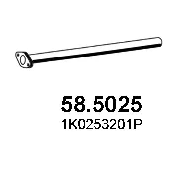 Tubo de escape Vw GOLF V · Vw GOLF PLUS V · Vw JETTA III