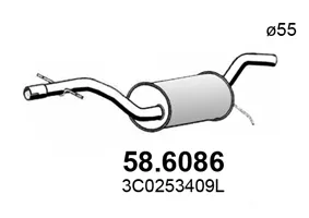 silenciador del medio Vw PASSAT B6 · Vw PASSAT B6 Variant