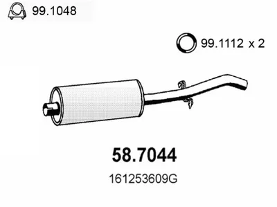 Silenciador posterior Vw JETTA I