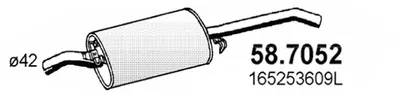 Silenciador posterior Vw JETTA II
