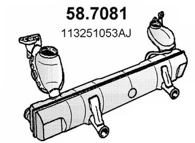 Silenciador posterior Vw KAEFER · Vw KARMANN GHIA Coupe · Vw KAEFER Convertible