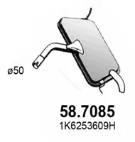 Silenciador posterior Vw GOLF V · Vw GOLF PLUS V · Vw GOLF VI