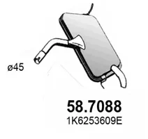 Silenciador posterior Vw GOLF V · Vw GOLF PLUS V · Vw GOLF VI