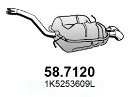 Silenciador posterior Skoda OCTAVIA II · Skoda OCTAVIA II Combi · Vw JETTA III
