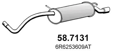 Silenciador posterior Audi A1 · Audi A1 Sportback · Vw POLO V