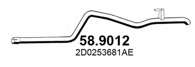 Tubo de escape Vw LT 28-35 II Bus · Vw LT 28-46 II Van · Vw LT 28-46 II Platform/Chassis