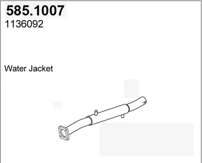 Tubo de escape ASSO 585.1007