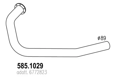 Tubo de escape ASSO 585.1029