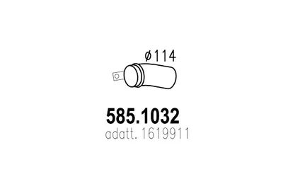Tubo de escape ASSO 585.1032