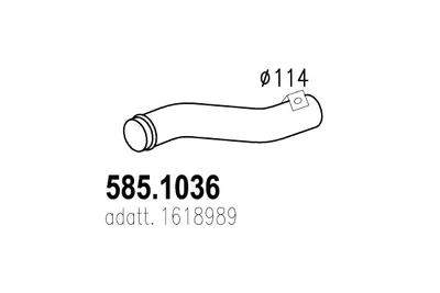 Tubo de escape ASSO 585.1036