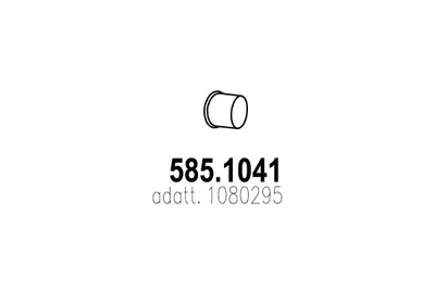 Tubo de escape ASSO 585.1041