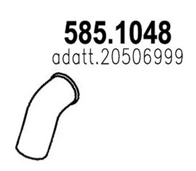 Tubo de escape ASSO 585.1048