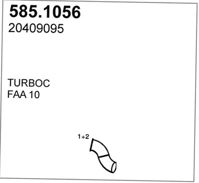 Tubo de escape ASSO 585.1056