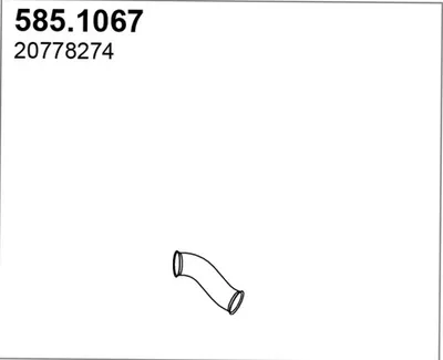 Tubo de escape ASSO 585.1067