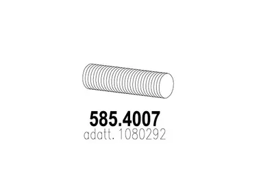 Unión flexible, escape ASSO 585.4007