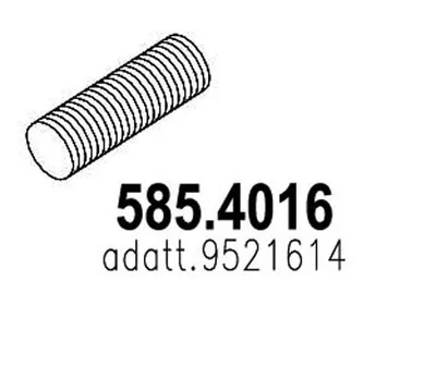 Unión flexible, escape ASSO 585.4016