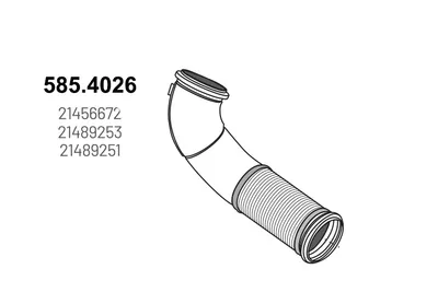 Tubo de escape ASSO 585.4026
