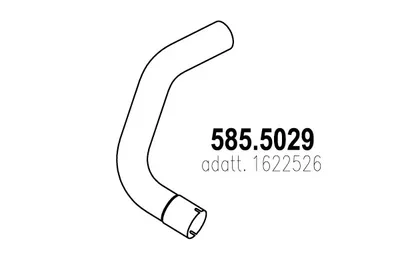Tubo de escape ASSO 585.5029