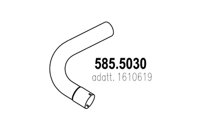 Tubo de escape ASSO 585.5030