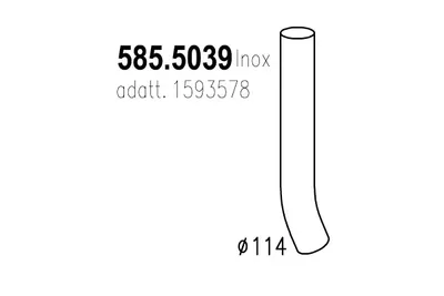 Tubo de escape ASSO 585.5039