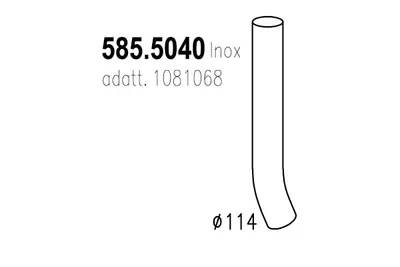 Tubo de escape ASSO 585.5040