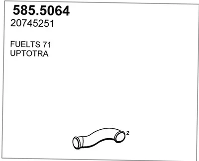 Tubo de escape ASSO 585.5064