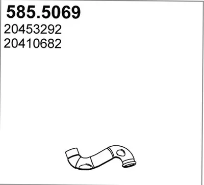 Tubo de escape ASSO 585.5069