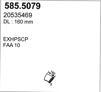 Tubo de escape ASSO 585.5079