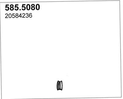 Tubo de escape ASSO 585.5080