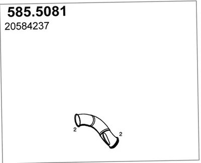Tubo de escape ASSO 585.5081