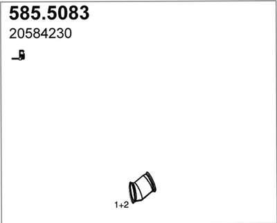 Tubo de escape ASSO 585.5083