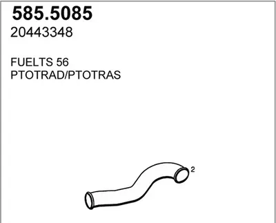 Tubo de escape ASSO 585.5085