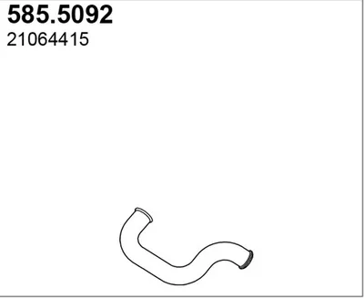 Tubo de escape ASSO 585.5092
