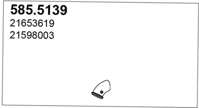 Tubo de escape ASSO 585.5139