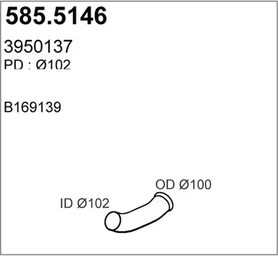 Tubo de escape ASSO 585.5146