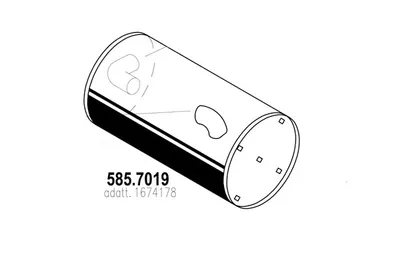 Silenciador central/posterior ASSO 585.7019