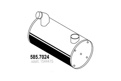 Silenciador central/posterior ASSO 585.7024