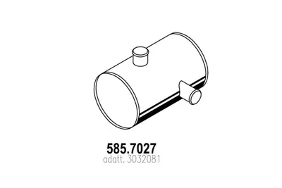 Silenciador central/posterior ASSO 585.7027