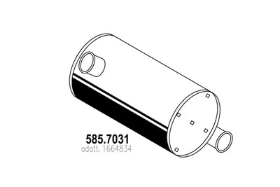 Silenciador central/posterior ASSO 585.7031