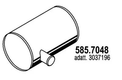 Silenciador central/posterior ASSO 585.7048
