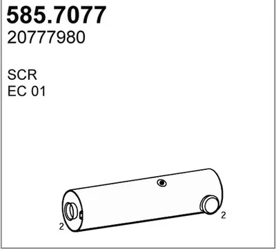 Silenciador central/posterior ASSO 585.7077